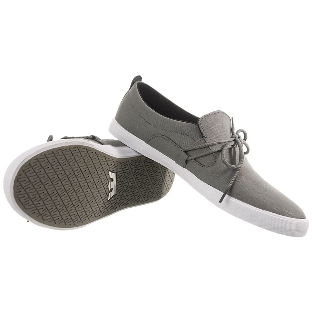 Baskets Supra Belay Grise Grey/Waxed Canvas Homme | GJL-48664967